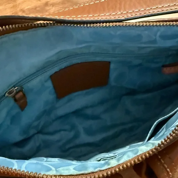 Coach Brown Leather Shoulder Bag - Picture 4 of 6